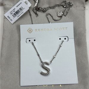 Kendra Scott letter S pendant necklace